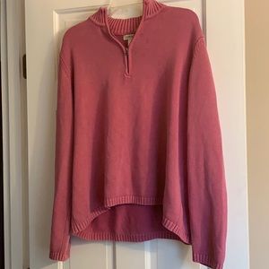 Pink quarter zip